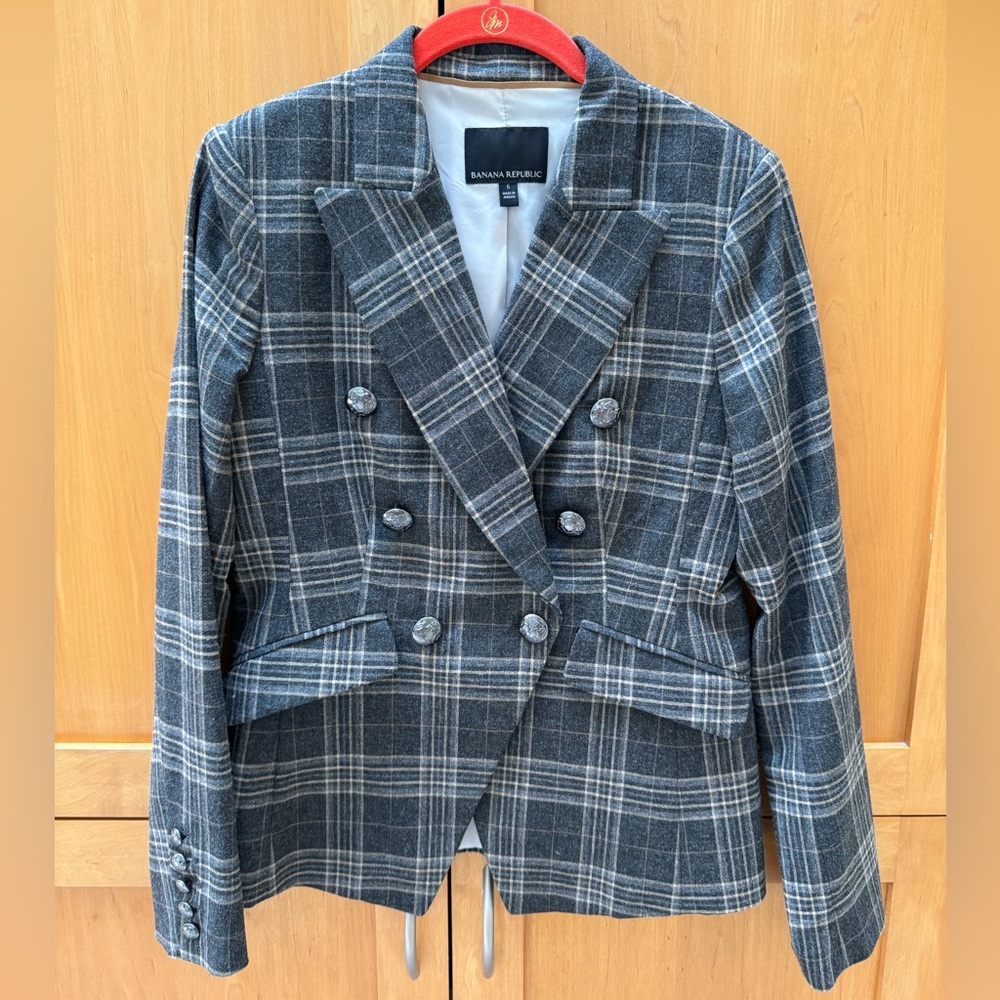 Banana Republic Cadet Blazer Women's Size 6 Structured Workwear